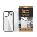 PanzerGlass CLEARCASE szilikon telefonvédő (ütésállóság, üveg hátlap, antibakteriális) FEKETE Apple iPhone 15 / iPhone 14 / iPhone 13 (0405)