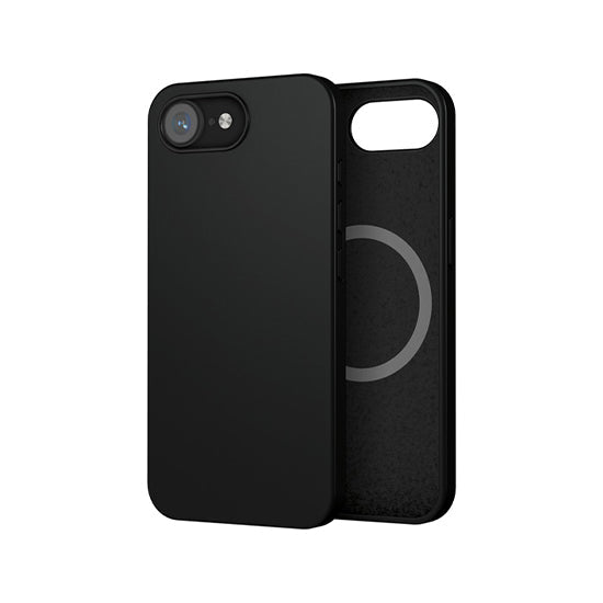 Coque silicone MagSafe iPhone 16e / 17e Noir