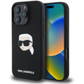 Karl Lagerfeld Liquid Silicone Karl Head MagSafe iPhone 16 Pro Black tok